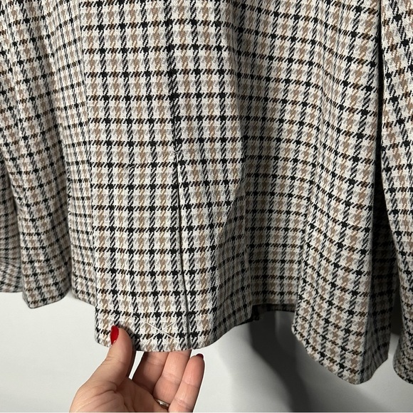 NWT Lands' End Women's Jersey Single Button Blazer Houndstooth Brown Size XL - Picture 6 of 10
